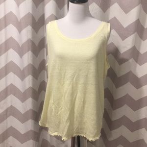 Linen sleeveless tank